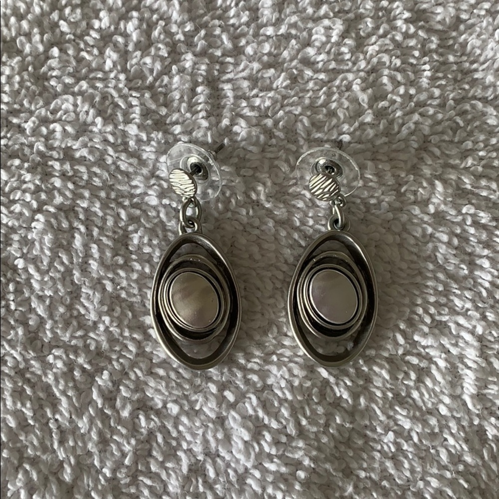 Earrings silver/pewter colour